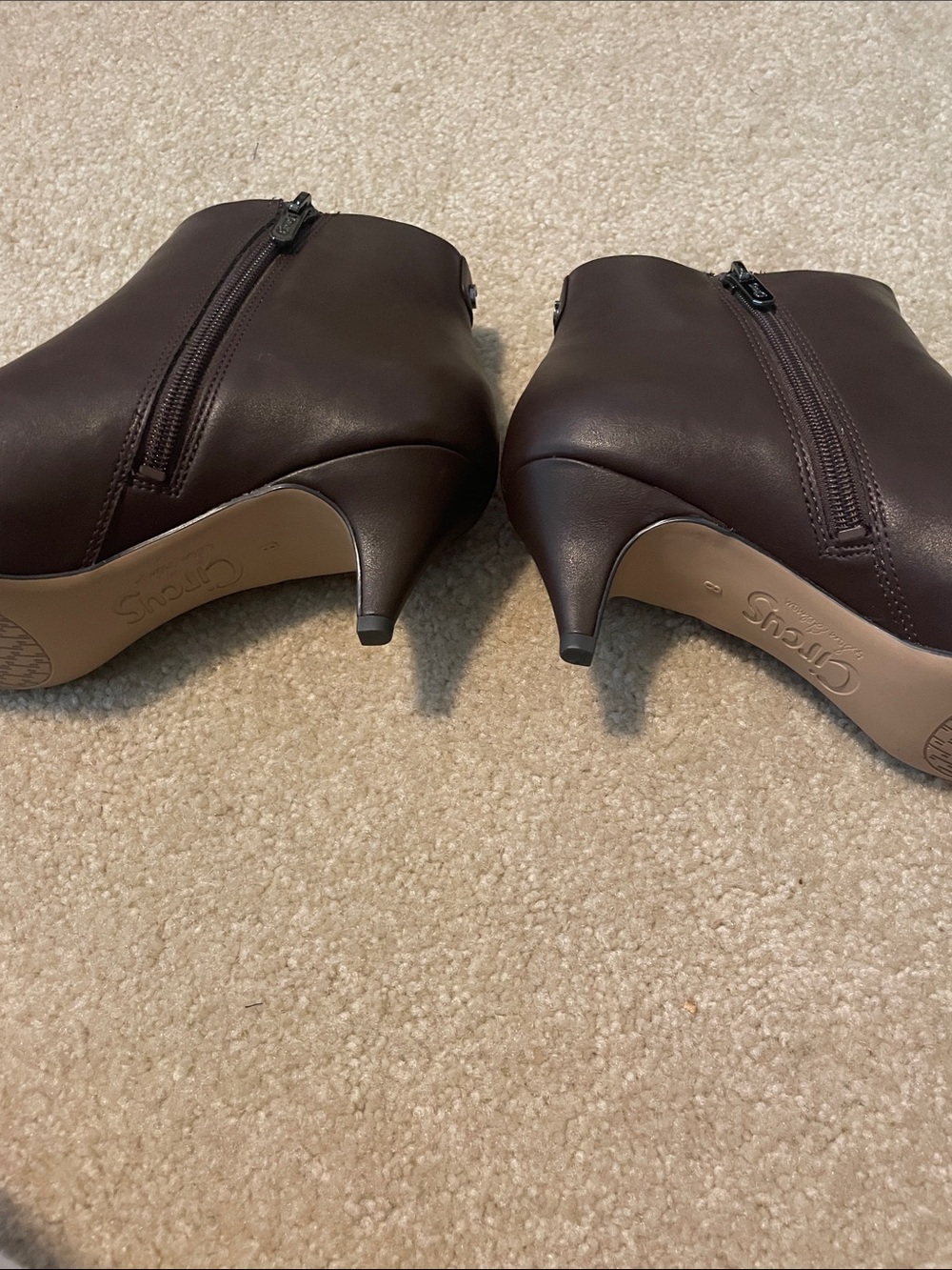 Sam Edelman Women's Dark Brown Pointed Toe Ankle Boots - Picture 10 of 10